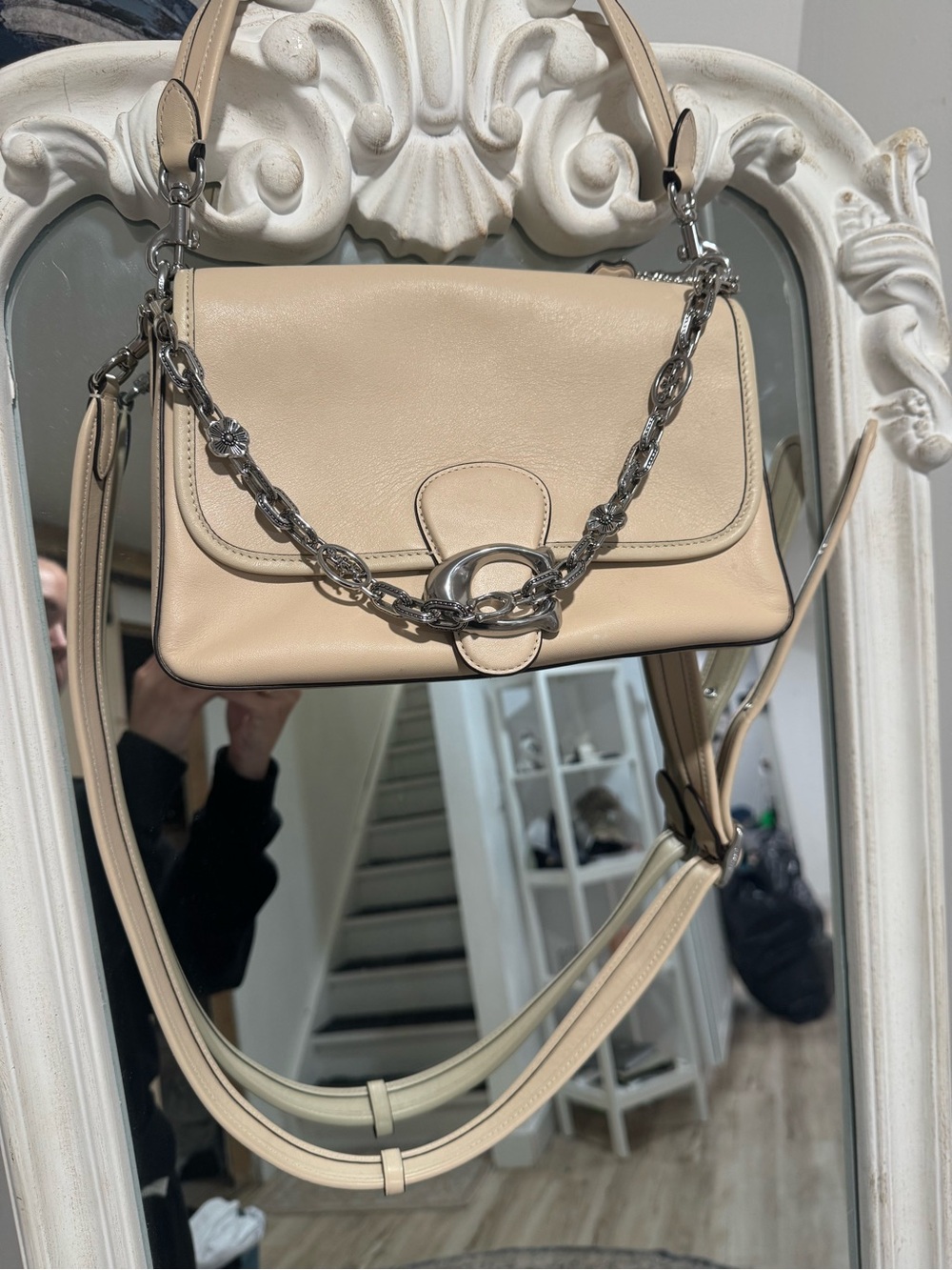 Coach Soft Tabby Shoulder Bag in Ivory - Picture 5 of 9